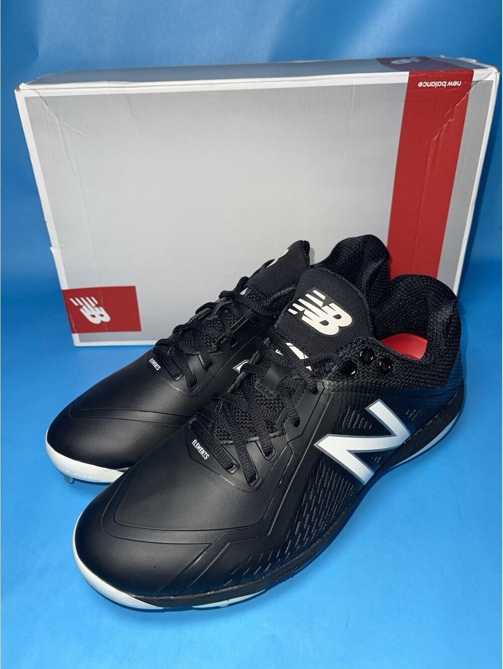 New Balance L4040SK4 Low Metal Baseball Cleats Black Men’s 11.5 D